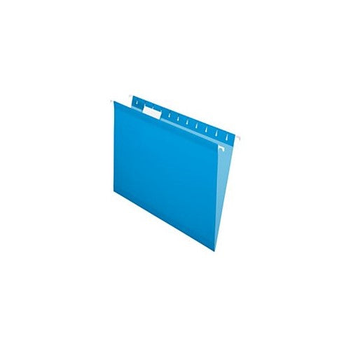 Pendaflex Recycled Hanging Folders, Letter Size, Blue, 1/5 Cut, 25/BX (81603)