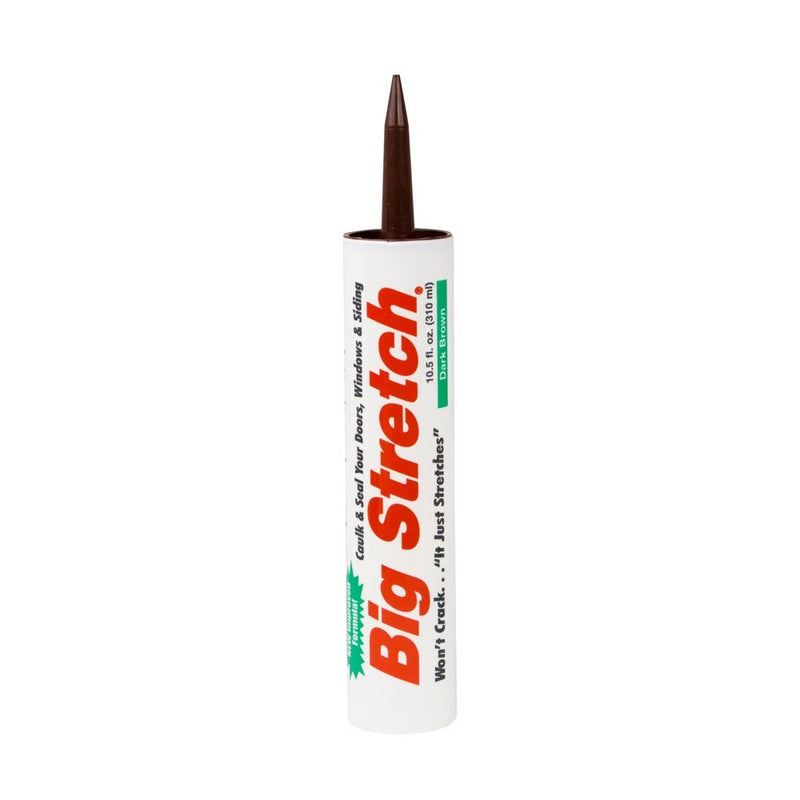 Sashco 10008 Big Stretch Caulk Dark Brown 10.5-ounce