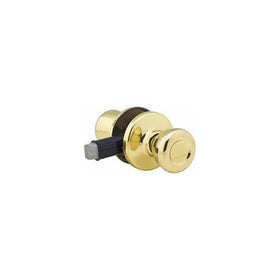 Kwikset 200M 3 CP Mobile Home Hall and Closet Knob, Polished Brass
