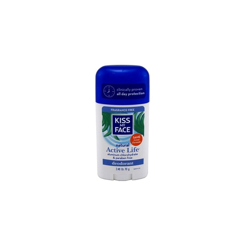 Kiss My Face Active Enzyme Stick Deodorant - Fragrance Free, 2.48 oz.