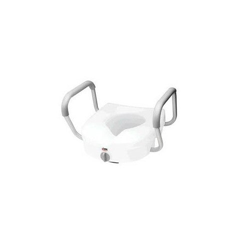 RMB30400 - Carex Health Brands E-Z Lock Raised Toilet Seat with Armrests 5