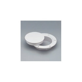 Nicro N10864DW 4" deck plate, white snap-in