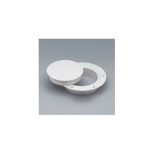 Nicro N10864DW 4" deck plate, white snap-in