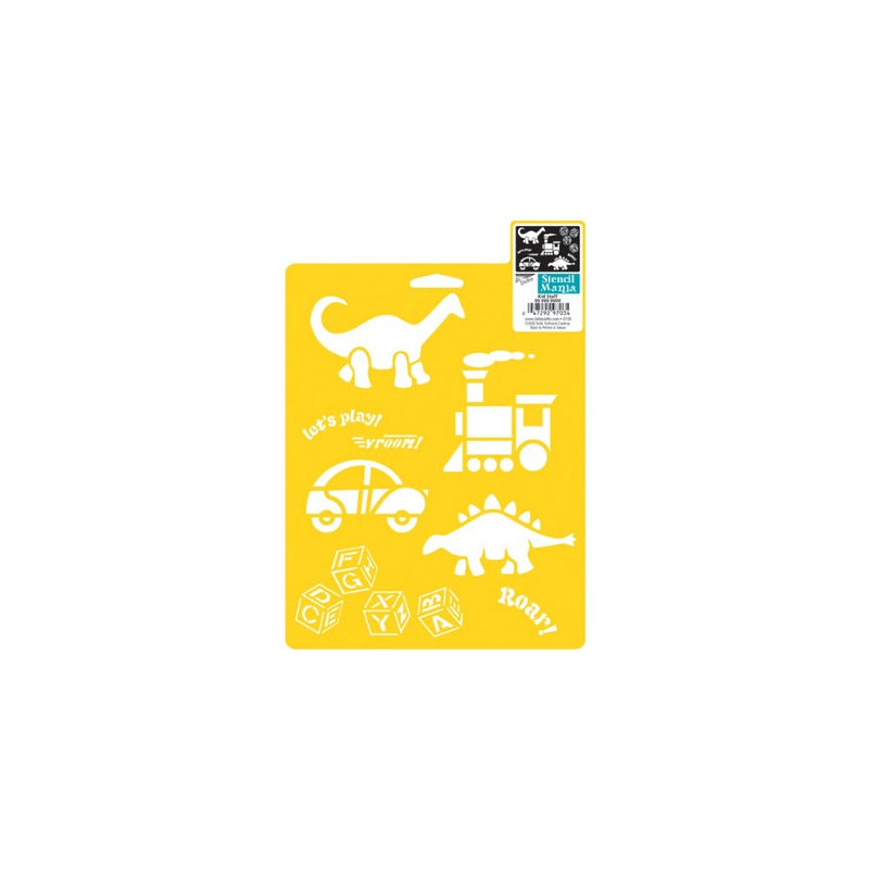 Delta Creative Stencil Mania 7x10 Stencil: Kid Stuff