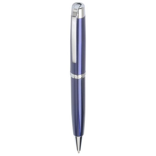 Marquis Metro WM/821/BE/C Ball Pen Blue Lacquer with Chrome, Packaged in Black Lacquer Box