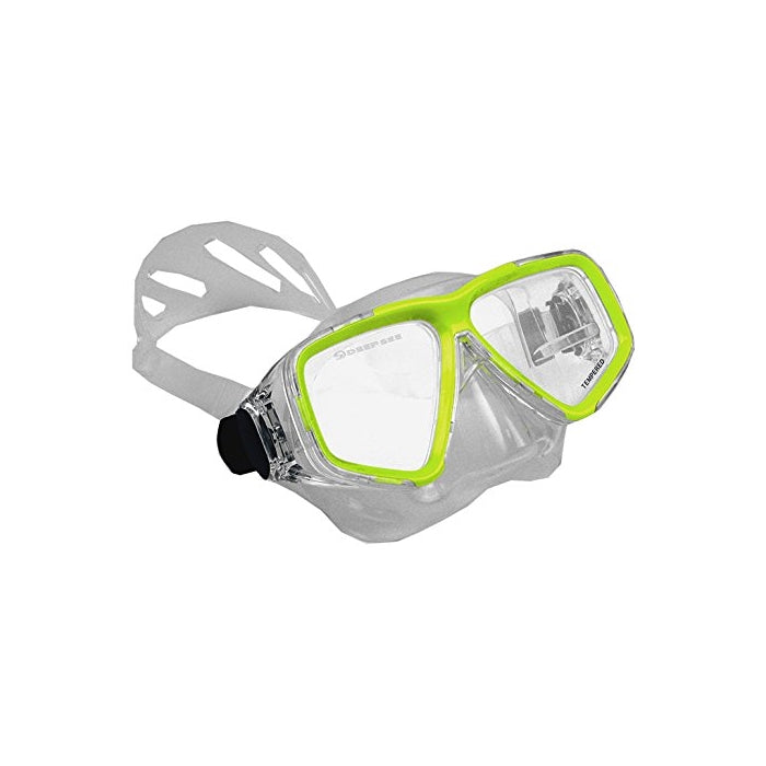 Deep See Clarity Silicone Mask - Yellow Great for Scuba Divers and Water Sports