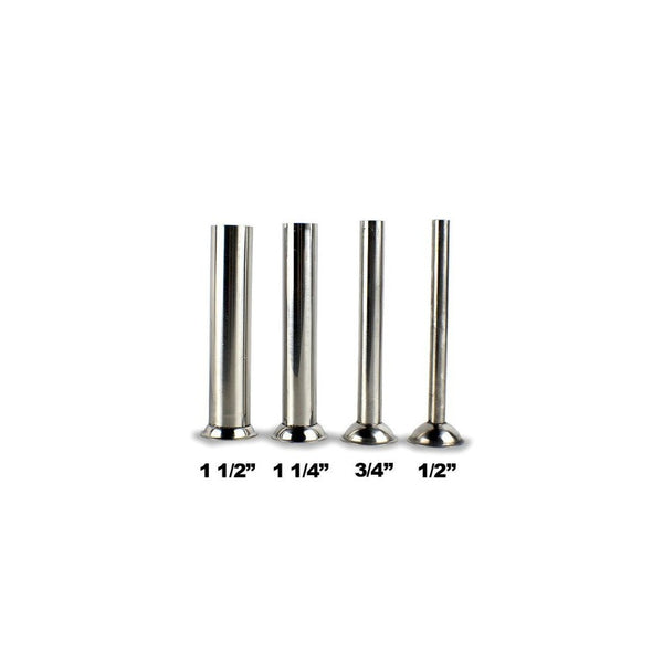 (4) stainless steel tubes for Manual Sausage Stuffer