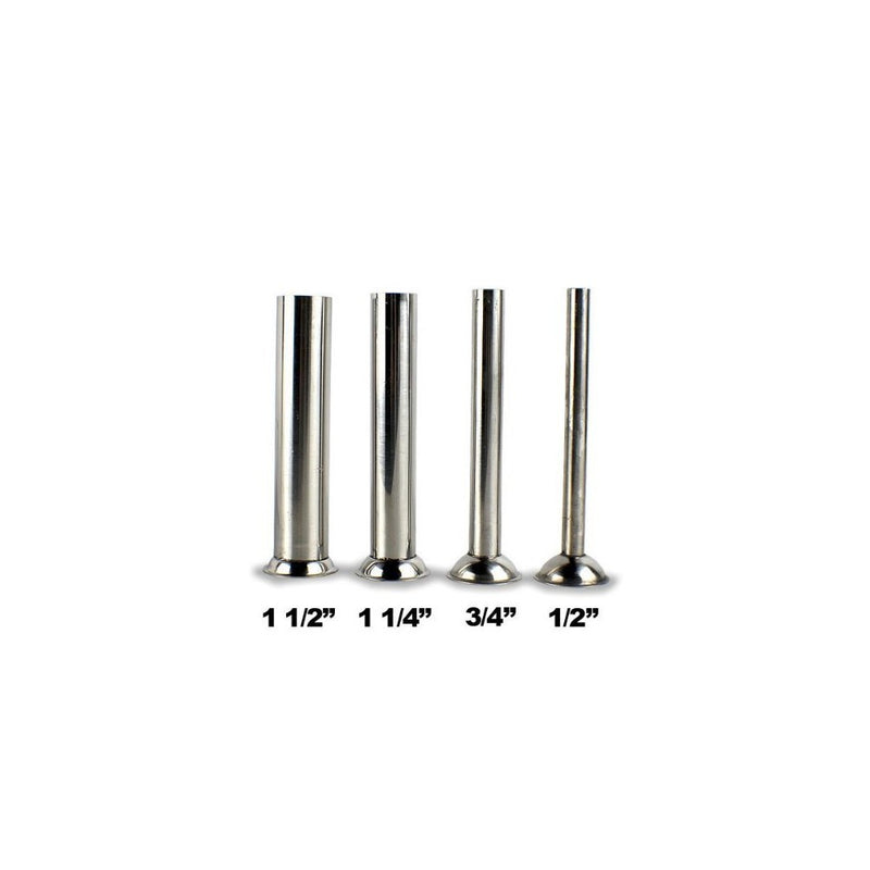 (4) stainless steel tubes for Manual Sausage Stuffer