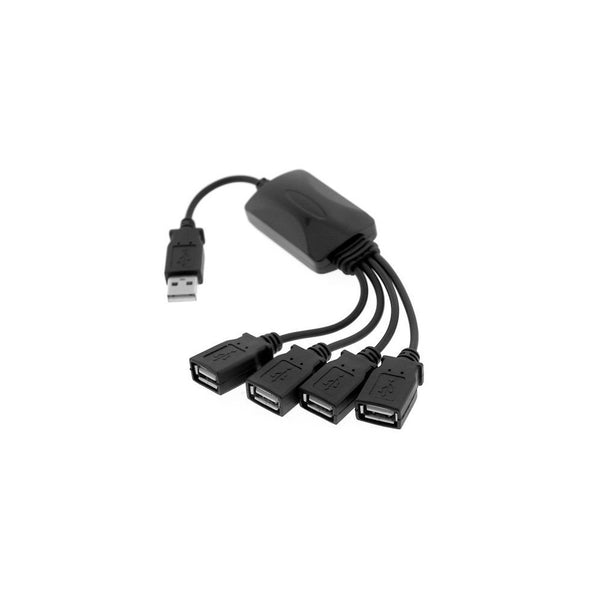 4 Port High Speed USB 1.1 2.0 Octopus Hub Adapter Black [Electronics]