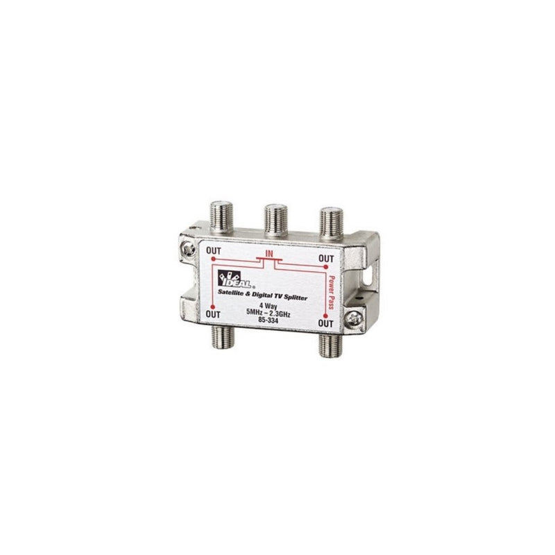 Ideal 85-334 4-Way Digital Cable Splitter, 2 GHz