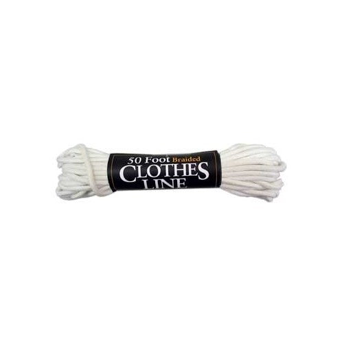 50ft Cotton Braided Clothes Line Rope (3/16-inch) Cotton Rope