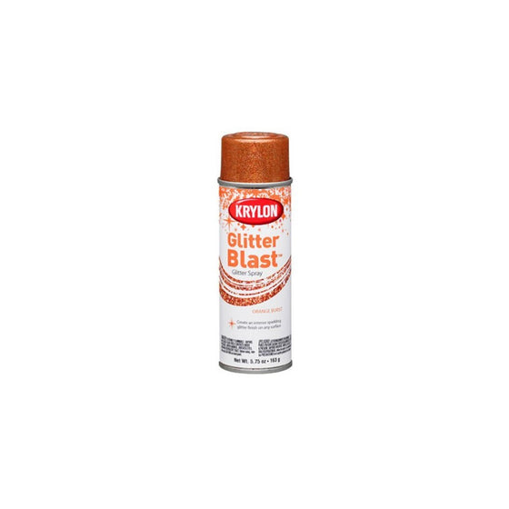 Krylon K03807A00 Glitter Blast, Orange Burst, 5.75 Ounce