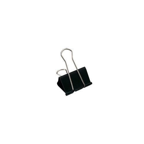 Staples; Large Metal Binder Clips, Black, 2" Size with 1" Capacity