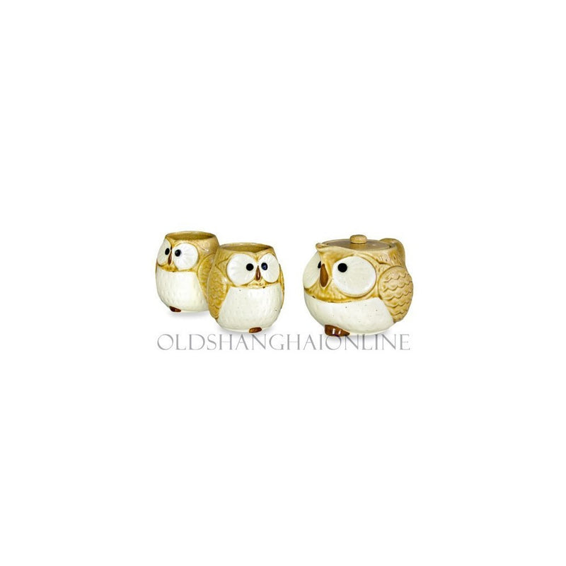 Owl Ceramic Tea Set (Yellow)