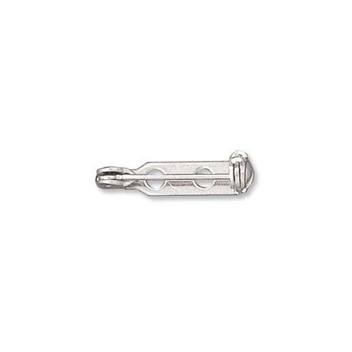 144 Bar 3/4 Inch 19mm Pin Backs Closed Clasp Nickel Plated Broach Name Badge Parts