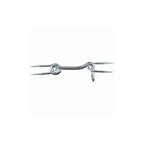 Stanley National S833-330 Gate Hook With Staples, 5", Zinc Plated