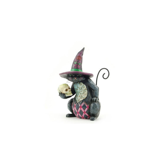 Enesco 4027796 Jim Shore Heartwood Creek Pint Sized Halloween Cat Figurine, 5-1/4-Inch