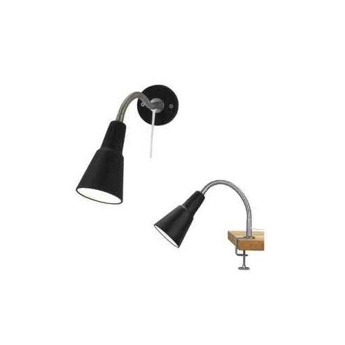 Ikea KVART Wall/clamp spotlight, black color