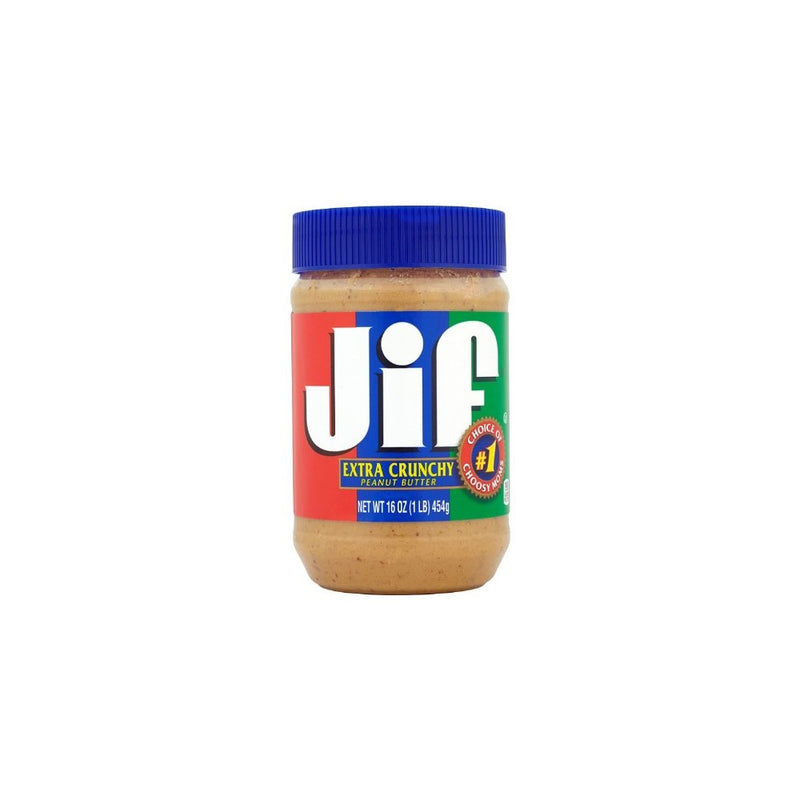 Jif Extra Crunchy Peanut Butter, 16 Ounce (Pack of 12)