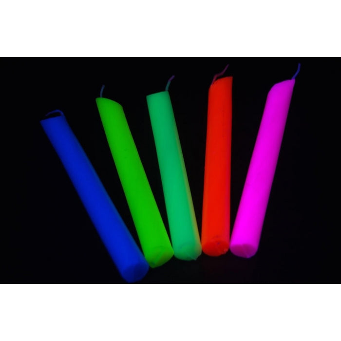 5 Pack Blacklight Reactive Drip Candle Set