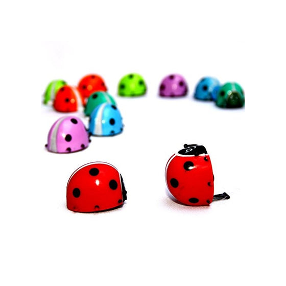 Dazzling Toys Flipping Wind-up Lady Bugs - 12 Pack - Bulk. Great for parties and Favor bags