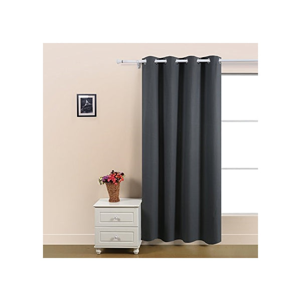 Deconovo Insulated Curtains Grommet Thermal Curtains for Baby Room 52 Inch By 63 Inch 1 Panel Grey