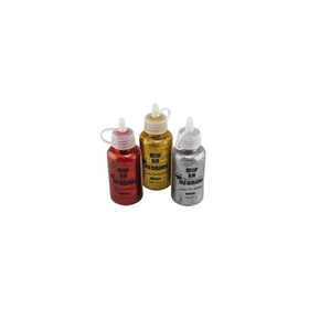 Glitter Glue 3 Colors Red Gold Silver