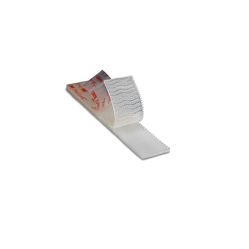 Dual Lock Replacement E-ZPass Mounting Strips, Clear, .5 Inch x 1 Ft Roll - Cut Down to Your Preferred Size