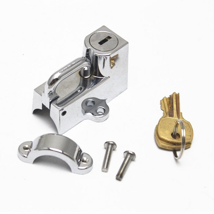 E-Bro Universal Helmet Lock, 7/8'' to 1 1/4'' Tube (Chrome)