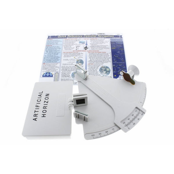 Davis Mark 3 Sextant Bundle with Artificial Horizon & Celestial Navigation Quick Reference Chart (3 Items)