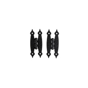 Non Self-Closing, Flush Colonial Black Hinge - 2 Pack