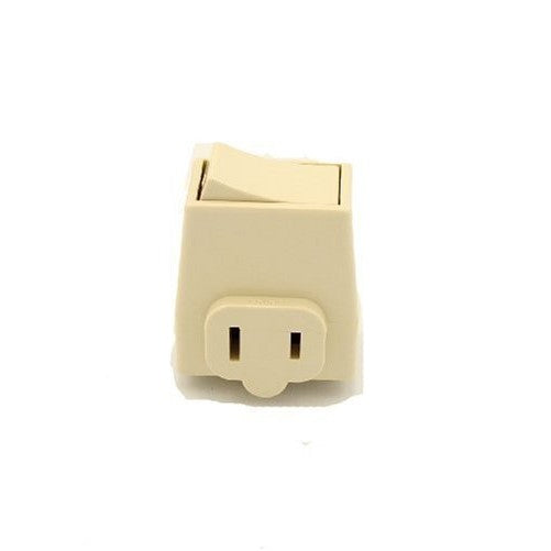 Leviton 1469-I 13 Amp, 125 Volt, Plug-In Switch Tap, Ivory