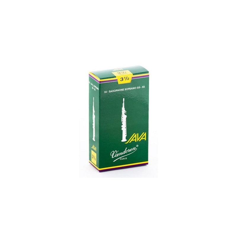 Vandoren SR3035 Soprano Sax JAVA Reeds Strength 3.5; Box of 10