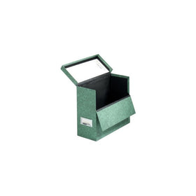 Globe-Weis/Pendaflex Fiberboard Transfer Case, Letter Size, Drop Front, Green (591 GRE)