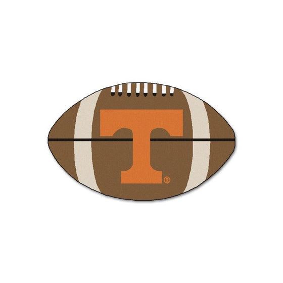 FANMATS NCAA University of Tennessee Volunteers Nylon Face Football Rug