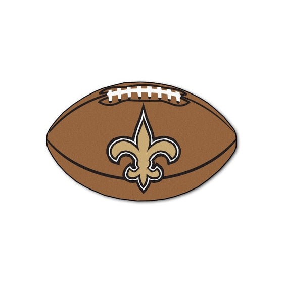 FANMATS NFL New Orleans Saints Nylon Face Football Rug