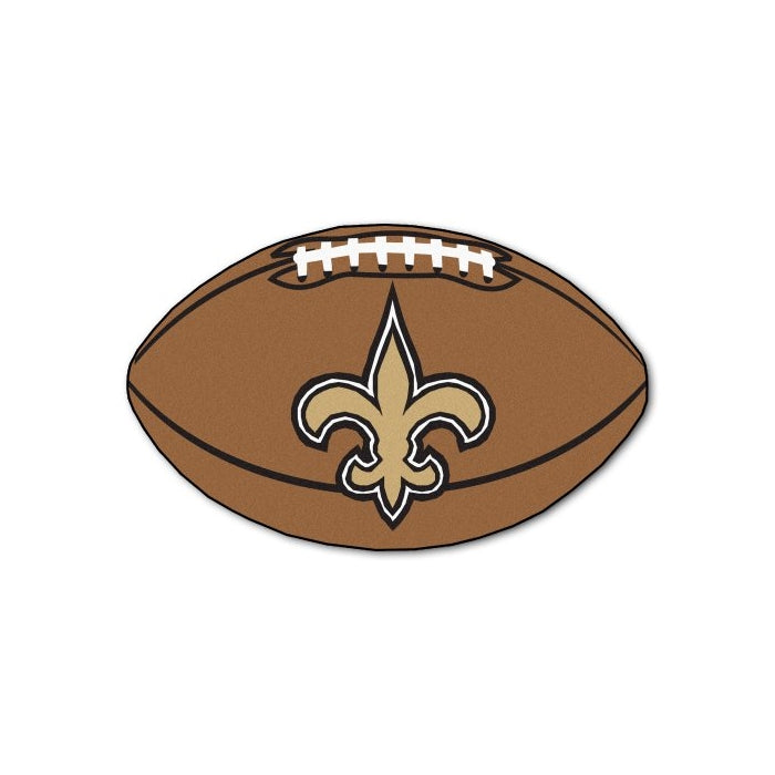 FANMATS NFL New Orleans Saints Nylon Face Football Rug