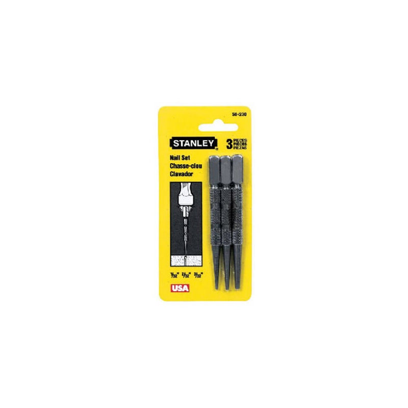 Stanley 58-230 3 - Piece Steel Nail Set