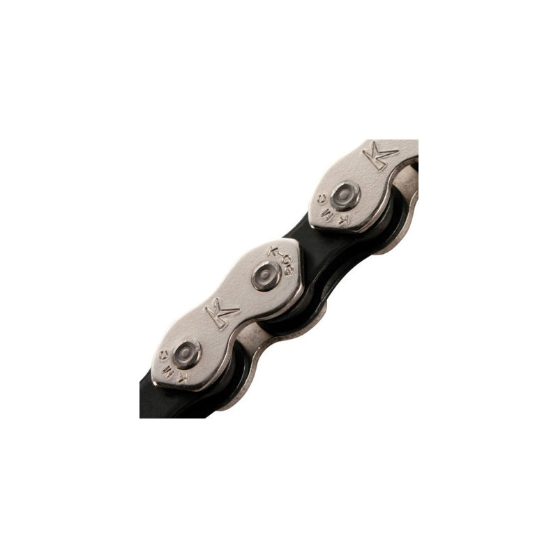 KMC K810 BMX Chain .Single Speed . 1/2" x 3/32" x 112L. Silver/Black