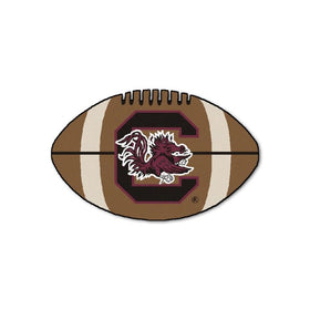 FANMATS NCAA University of South Carolina Gamecocks Nylon Face Football Rug