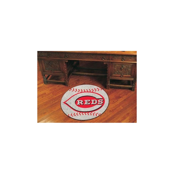 Fanmats Cincinnati Reds Baseball Mat - Cincinnati Reds One Size