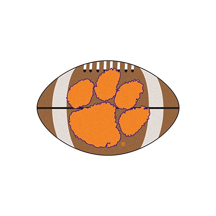 FANMATS NCAA Clemson University Tigers Nylon Face Football Rug