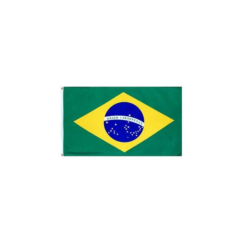 Brazil National Country Flag: 3x5ft poly