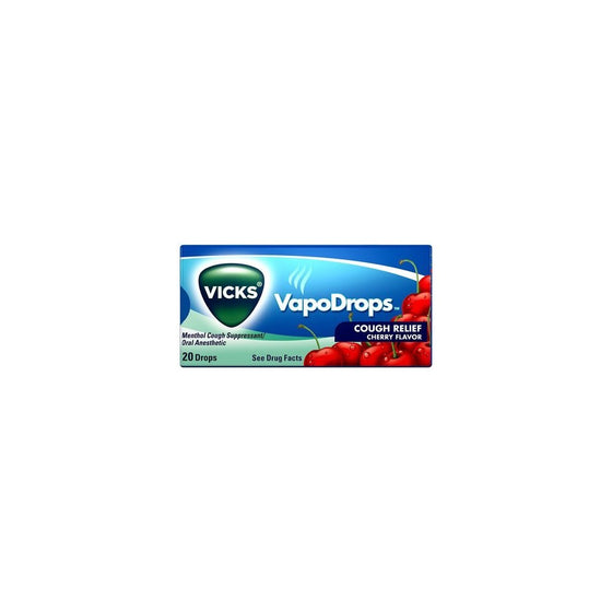 Vicks VapoDrops Cough Relief, Cherry Flavor 20 ea