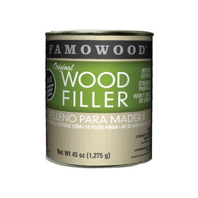 FAMOWOOD Original Wood Filler -Natural/Tupelo - Quart Net Wt 45oz(1,275g)
