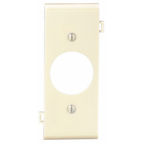 Leviton PSC7-I 1-Gang Single 1.406-Inch Hole Device Receptacle Wallplate, Thermoplastic Nylon, Device Mount, Center Panel, Ivory