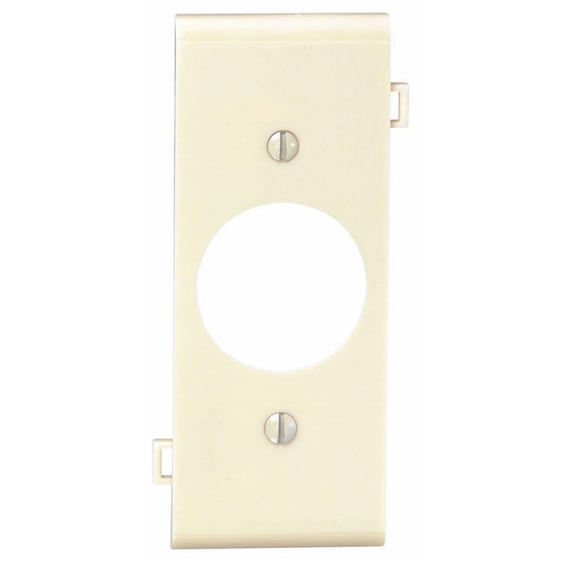 Leviton PSC7-I 1-Gang Single 1.406-Inch Hole Device Receptacle Wallplate, Thermoplastic Nylon, Device Mount, Center Panel, Ivory