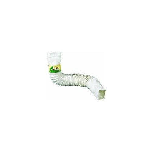 Flex-Drain 85010 Downspout Extension, White