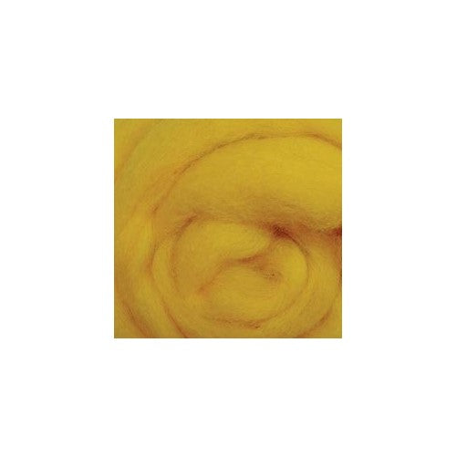 Wistyria Editions Ultra Fine 12" Wool Roving .22 Oz: Yellow