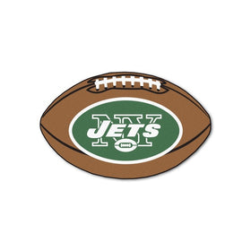 FANMATS NFL New York Jets Nylon Face Football Rug